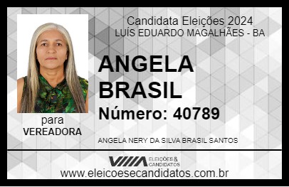 Candidato ANGELA BRASIL 2024 - LUÍS EDUARDO MAGALHÃES - Eleições