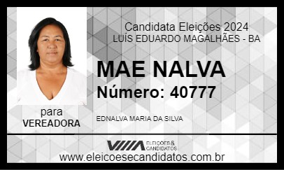 Candidato MAE NALVA 2024 - LUÍS EDUARDO MAGALHÃES - Eleições