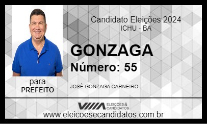 Candidato GONZAGA 2024 - ICHU - Eleições