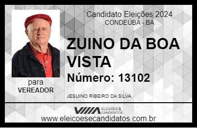 Candidato ZUINO DA BOA VISTA 2024 - CONDEÚBA - Eleições