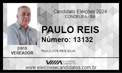 Candidato PAULO REIS 2024 - CONDEÚBA - Eleições