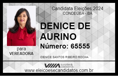 Candidato DENICE DE AURINO 2024 - CONDEÚBA - Eleições