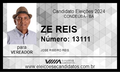 Candidato ZE REIS 2024 - CONDEÚBA - Eleições