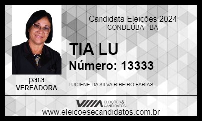 Candidato TIA LU 2024 - CONDEÚBA - Eleições