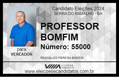 Candidato PROFESSOR BOMFIM 2024 - SERRA DO RAMALHO - Eleições