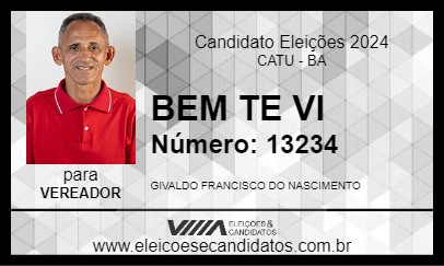 Candidato BEM TE VI 2024 - CATU - Eleições