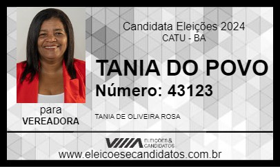 Candidato TANIA DO POVO 2024 - CATU - Eleições