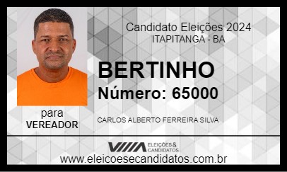 Candidato BERTINHO 2024 - ITAPITANGA - Eleições