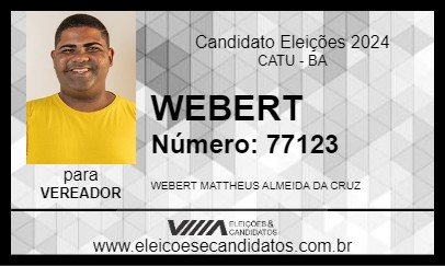 Candidato WEBERT 2024 - CATU - Eleições