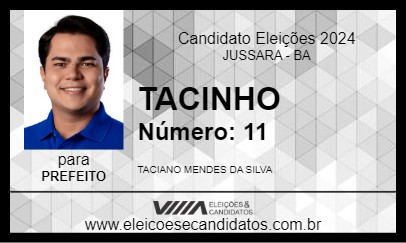 Candidato TACINHO 2024 - JUSSARA - Eleições