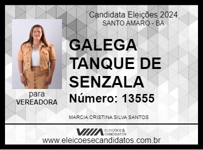 Candidato GALEGA TANQUE DE SENZALA 2024 - SANTO AMARO - Eleições