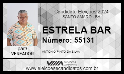 Candidato ESTRELA BAR 2024 - SANTO AMARO - Eleições