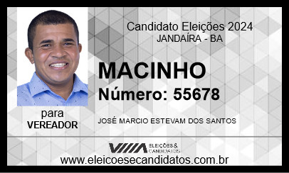 Candidato MACINHO 2024 - JANDAÍRA - Eleições