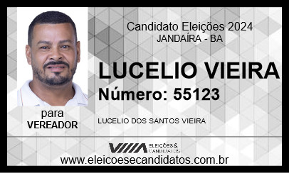 Candidato LUCELIO VIEIRA 2024 - JANDAÍRA - Eleições