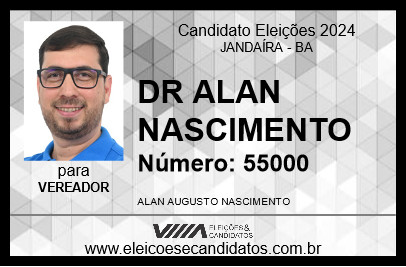 Candidato DR ALAN NASCIMENTO 2024 - JANDAÍRA - Eleições