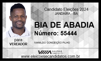 Candidato BIA DE ABADIA 2024 - JANDAÍRA - Eleições