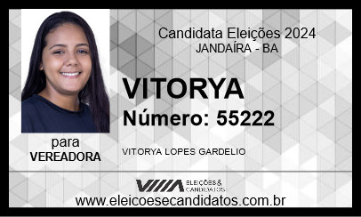 Candidato VITORYA 2024 - JANDAÍRA - Eleições