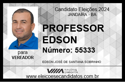 Candidato PROFESSOR EDSON 2024 - JANDAÍRA - Eleições