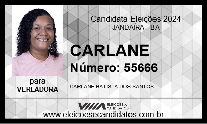 Candidato CARLANE 2024 - JANDAÍRA - Eleições