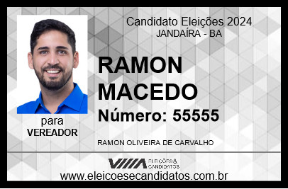 Candidato RAMON MACEDO 2024 - JANDAÍRA - Eleições