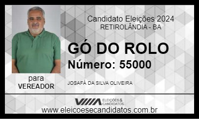 Candidato GÓ DO ROLO 2024 - RETIROLÂNDIA - Eleições