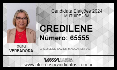 Candidato CREDILENE 2024 - MUTUÍPE - Eleições