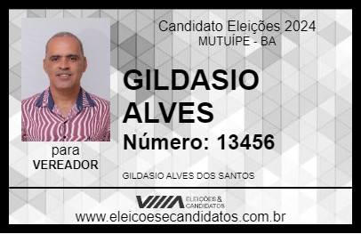 Candidato GILDASIO ALVES 2024 - MUTUÍPE - Eleições