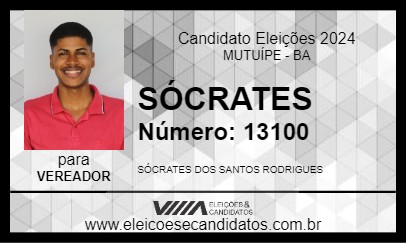 Candidato SÓCRATES 2024 - MUTUÍPE - Eleições