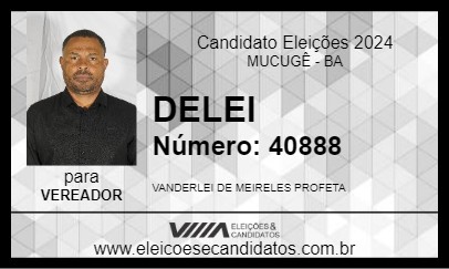 Candidato DELEI 2024 - MUCUGÊ - Eleições