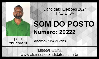 Candidato SOM DO POSTO 2024 - ITAETÉ - Eleições