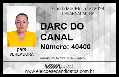 Candidato DARC DO CANAL 2024 - CAFARNAUM - Eleições