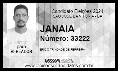 Candidato JANAIA 2024 - SÃO JOSÉ DA VITÓRIA - Eleições