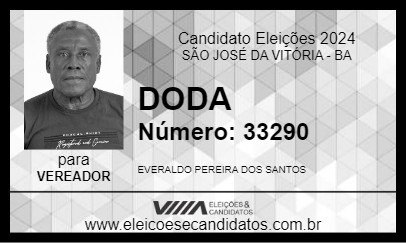 Candidato TOTA 2024 - SÃO JOSÉ DA VITÓRIA - Eleições