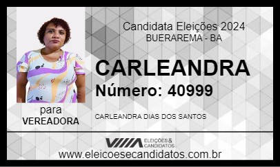 Candidato CARLEANDRA 2024 - BUERAREMA - Eleições