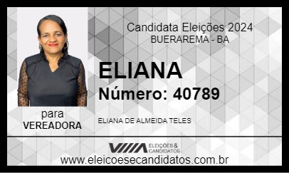 Candidato ELIANA 2024 - BUERAREMA - Eleições