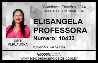 Candidato ELISANGELA PROFESSORA 2024 - RIBEIRA DO POMBAL - Eleições