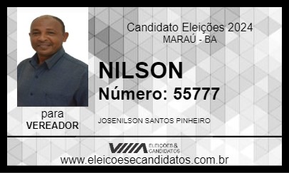 Candidato NILSON 2024 - MARAÚ - Eleições