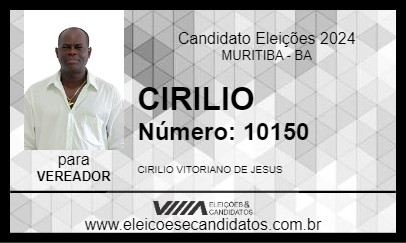 Candidato CIRILIO 2024 - MURITIBA - Eleições