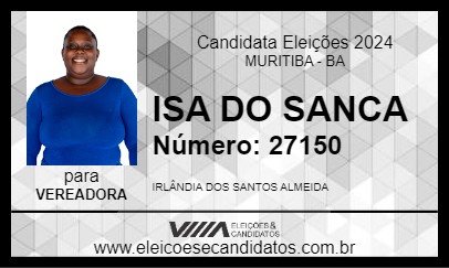 Candidato ISA DO SANCA 2024 - MURITIBA - Eleições