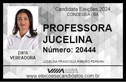 Candidato PROFESSORA JUCELINA 2024 - CONDEÚBA - Eleições