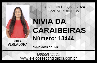 Candidato NIVIA DA CARAIBEIRAS 2024 - SANTA BRÍGIDA - Eleições