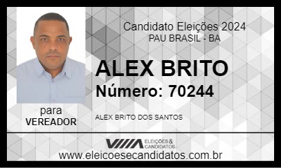 Candidato ALEX BRITO 2024 - PAU BRASIL - Eleições