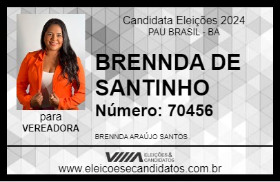 Candidato BRENNDA DE SANTINHO 2024 - PAU BRASIL - Eleições