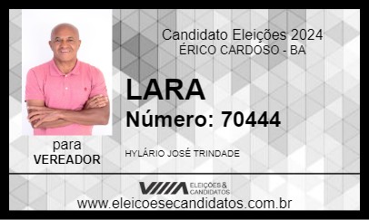 Candidato LARA 2024 - ÉRICO CARDOSO - Eleições