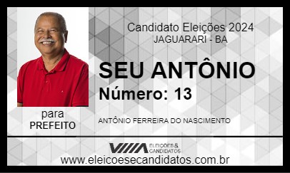 Candidato SEU ANTÔNIO 2024 - JAGUARARI - Eleições