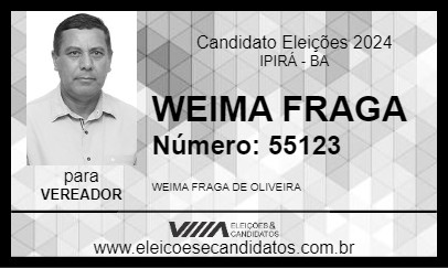 Candidato WEIMA FRAGA 2024 - IPIRÁ - Eleições