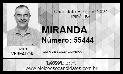 Candidato MIRANDA 2024 - IPIRÁ - Eleições