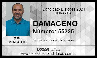 Candidato DAMACENO 2024 - IPIRÁ - Eleições