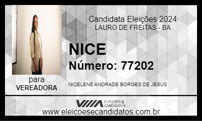 Candidato NICE 2024 - LAURO DE FREITAS - Eleições