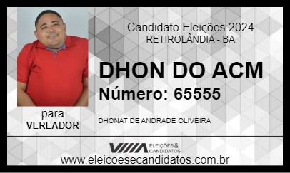 Candidato DHON DO ACM 2024 - RETIROLÂNDIA - Eleições